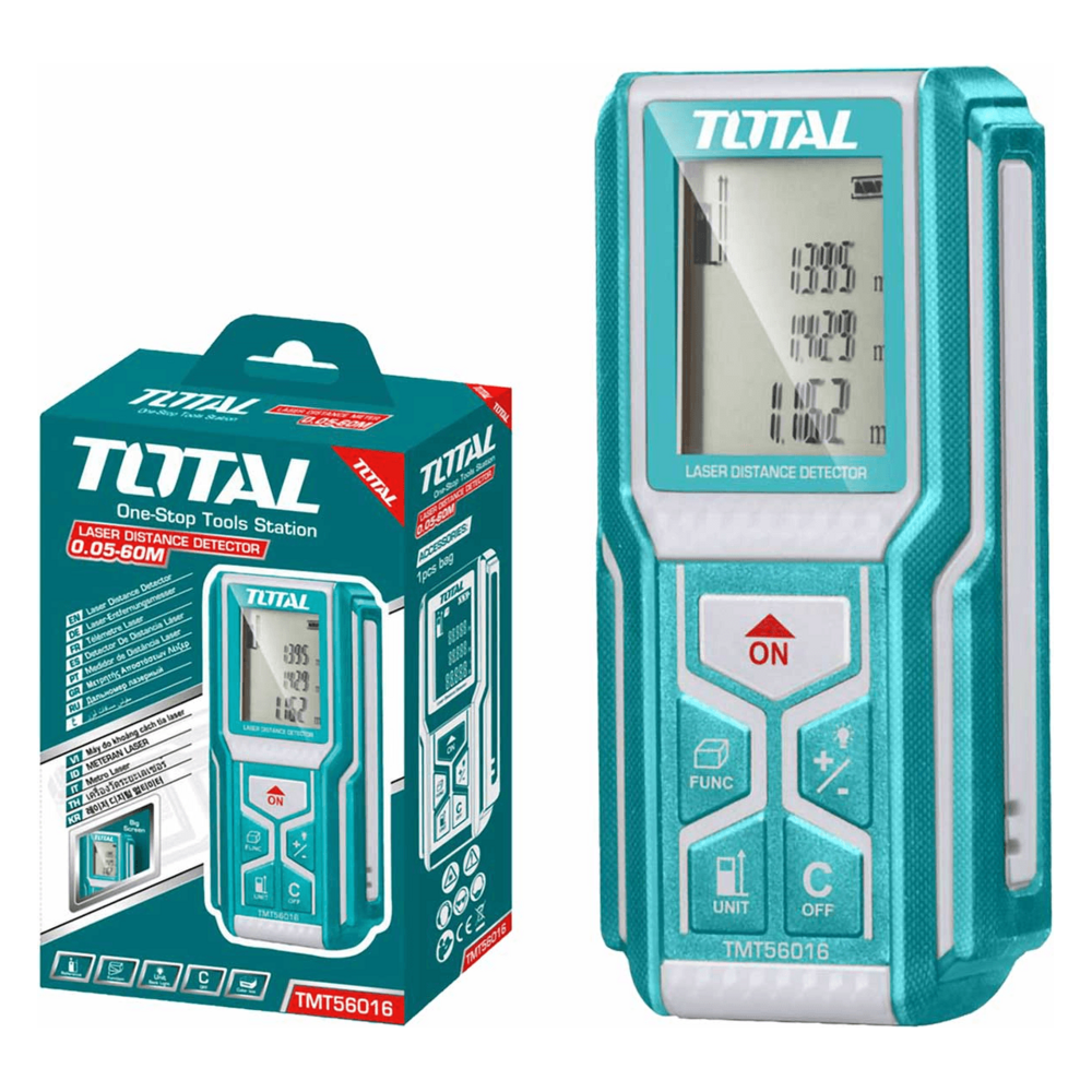 Total TMT56016 Laser Range Finder / Distance Measurer 60m | Total by KHM Megatools Corp. Total TMT56016 Laser Range Finder / Distance Measurer 60m | Total by KHM Megatools Corp.